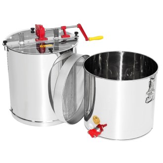 Extracteur de miel avec cuve Mellarius OptiLine 4 cadres manuel P52