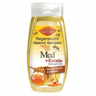 Shampooing régénérant pour cheveux MIEL + KÉRATINE + Q10 260 ml