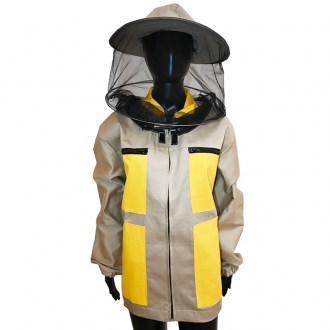 Blouson d'apiculteur beige, tailles : S-XXXL