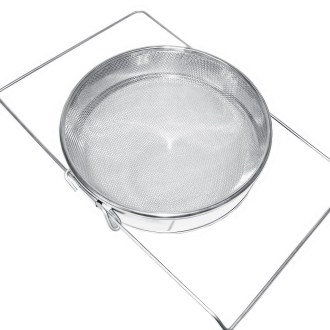 Double passoire (tamis) en acier inoxydable 24 cm avec poignées DE1