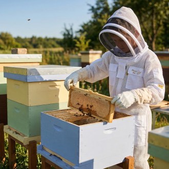 Combinaison d'apiculture pour enfant avec ventilation Elegant Bee taille : S-XXL