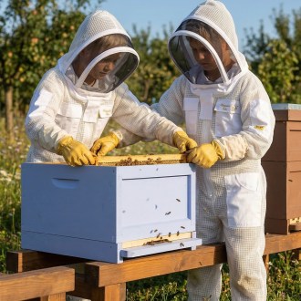Combinaison d'apiculture pour enfant avec ventilation Elegant Bee taille : S-XXL