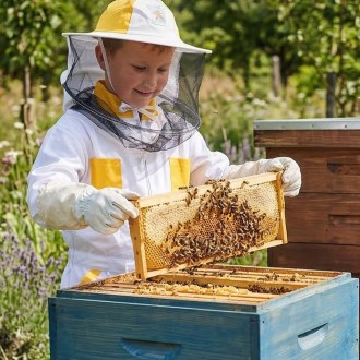 Combinaison d'apiculture pour enfant, taille: 104-164