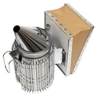 Enfumoir - grand avec cage ultra - acier inoxydable (max) 28 cm