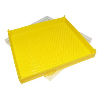 Récipient avec couvercle pour rayon de miel