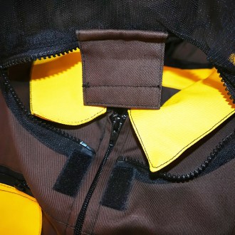 Combinaison d'apiculteur avec chapeau, marron taille: S-XXXL
