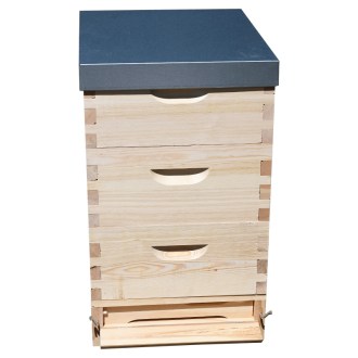 Ruche Langstroth 3 x 3/4 (185) - 10 cadres - zinc