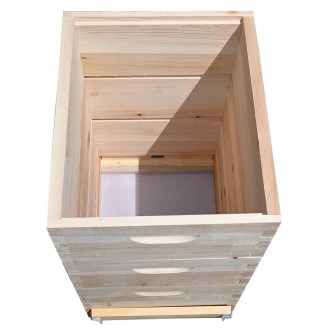 Ruche Langstroth 3 x 3/4 (185) - 10 cadres - zinc