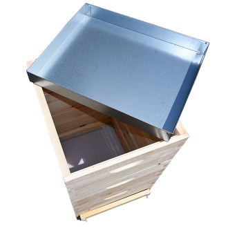 Ruche Langstroth 3 x 3/4 (185) - 10 cadres - zinc