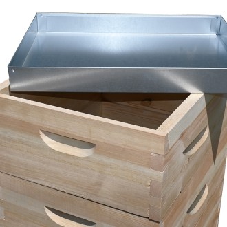 Ruche Langstroth 3 x 3/4 (185) - 10 cadres - zinc