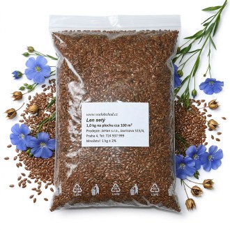 Lin cultivé (semences / pâturage apicole) - 0,5 kg