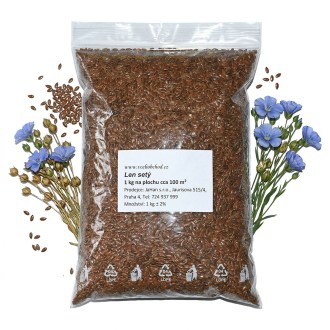 Lin cultivé (semences / pâturage apicole) - 0,5 kg