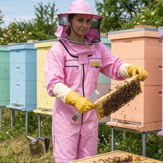 Combinaison d'apiculture avec chapeau - violette - Lysoň, tailles : S-XXXL