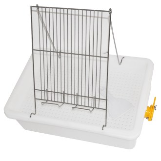 Plateau à désoperculer Mellarius - 1 cadre - bac en plastique - inox