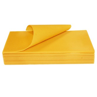 Feuilles de cire gaufrée en cire d'abeille Dadant US Brut - 420x260 mm