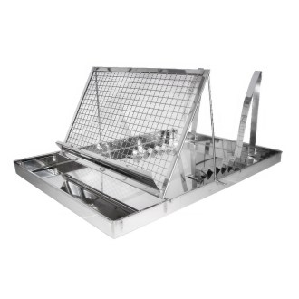 Plateau de désoperculation Mellarius grand avec repose-cadre