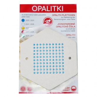 Plaquettes numérotées en opalite - 1-100 PL différentes couleurs