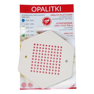 Plaquettes numérotées en opalite - 1-100 PL différentes couleurs