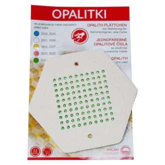 Plaquettes numérotées en opalite - 1-100 PL différentes couleurs