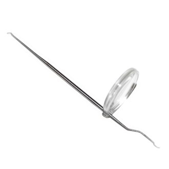 Cuillère en acier inoxydable avec loupe