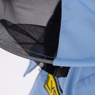 Veste d'apiculture avec chapeau - bleue - Lysoň, taille : S-XXL