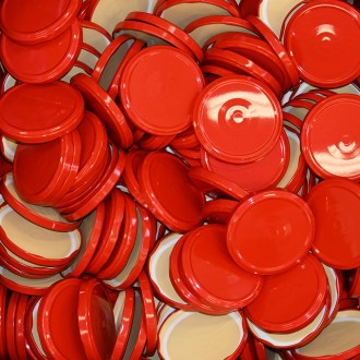 Couvercle de conservation pour pot TO 82 - RBS - rouge - 700 pcs - carton complet