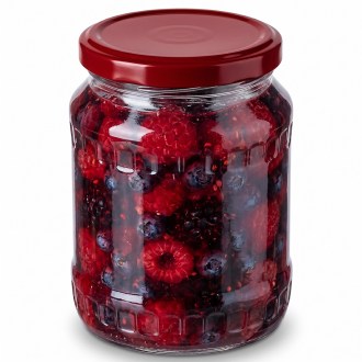 Couvercle de conservation pour pot TO 82 - RBS - rouge