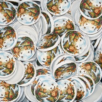 Couvercle pour pot TO 82 - Ruches au bord du ruisseau 700 pcs - carton complet - HOJ2