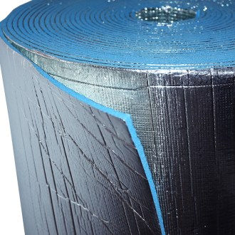 Mousse isolante XPE revêtue d'aluminium 8mm - rouleau - 1,35 x 22,5 m