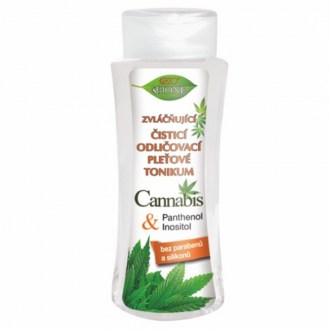 Lotion tonique nettoyante démaquillante adoucissante au CANNABIS 255 ml