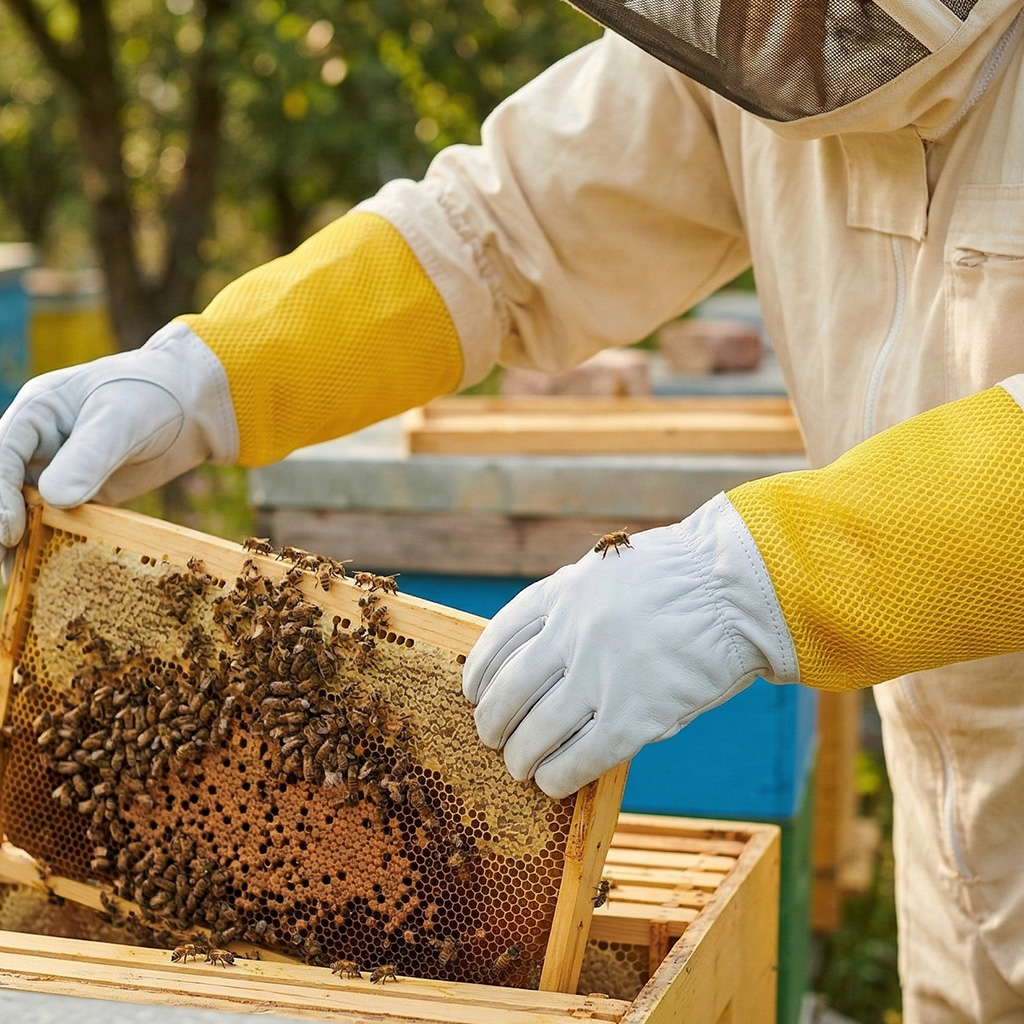 Gants d'apiculture - avec ventilation - taille : S-XXL