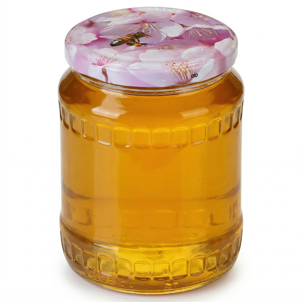Couvercle pour pot TO 82 - fleur rose - HO11