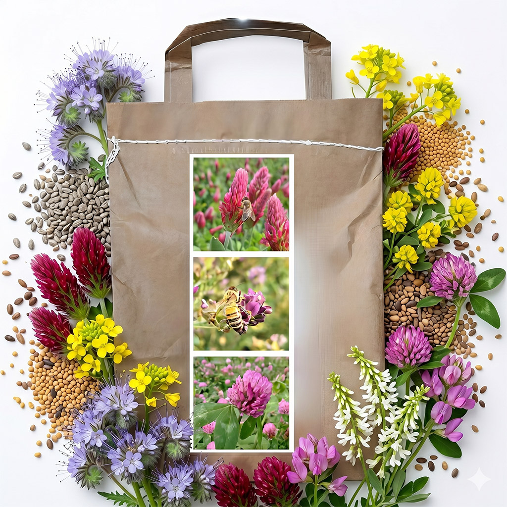 Mélange nectarifère annuel de printemps pour abeilles - 1 kg