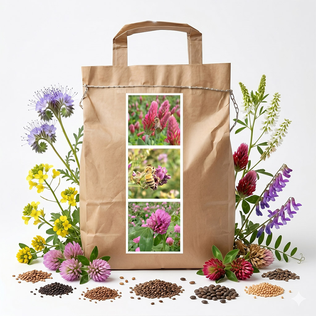 Mélange nectarifère annuel de printemps pour abeilles - 1 kg