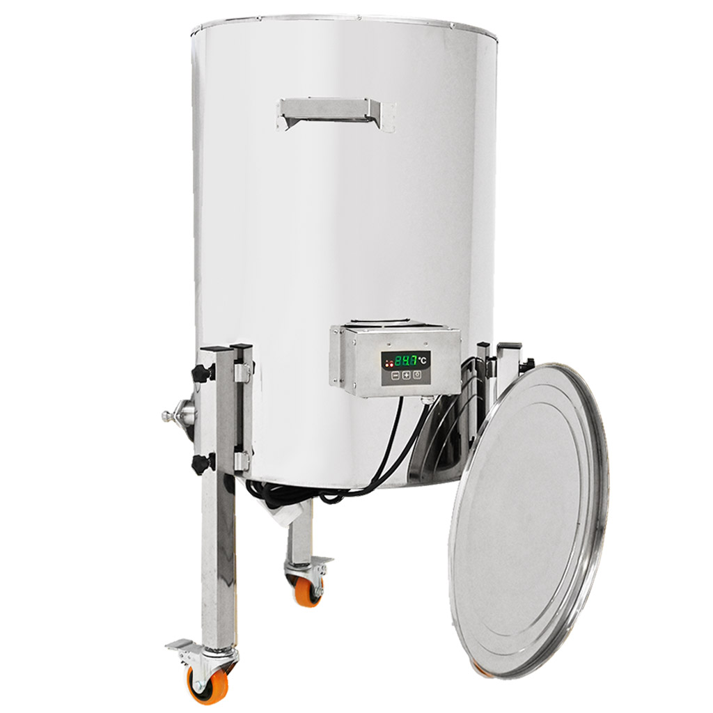 Cuve de décristallisation à extraction avec chauffage Mellarius MaxiLine 230 V - 74 litres / 100 kg