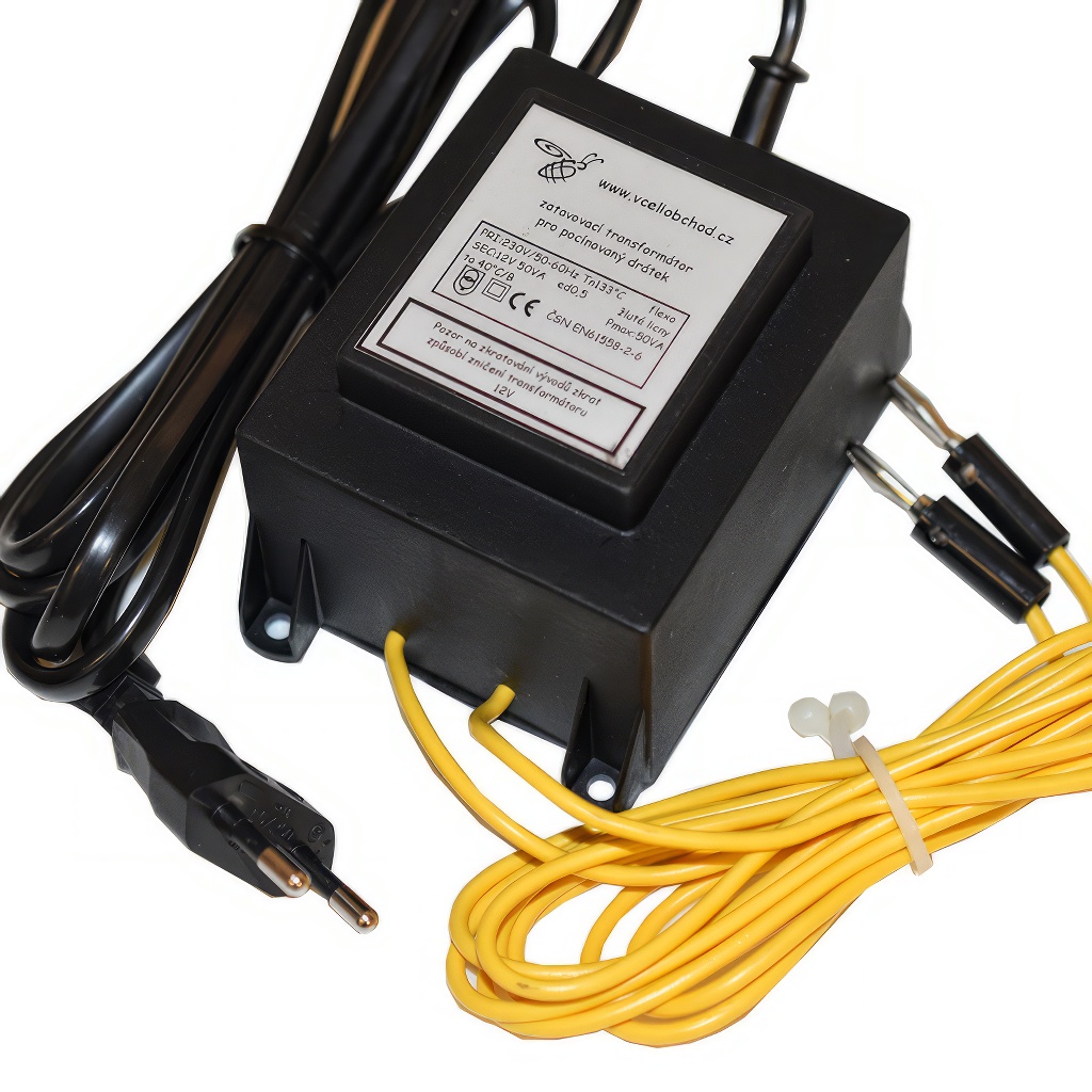 Transformateur pour gaufrage de cire gaufrée 12V - étamé au fil