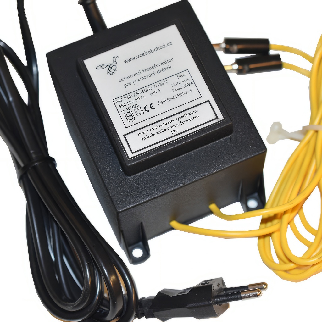 Transformateur pour gaufrage de cire gaufrée 12V - étamé au fil