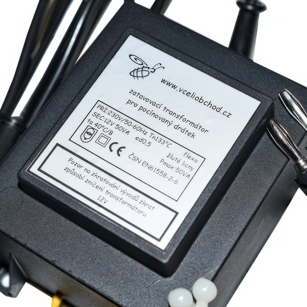 Transformateur pour gaufrage de cire gaufrée 12V - étamé au fil