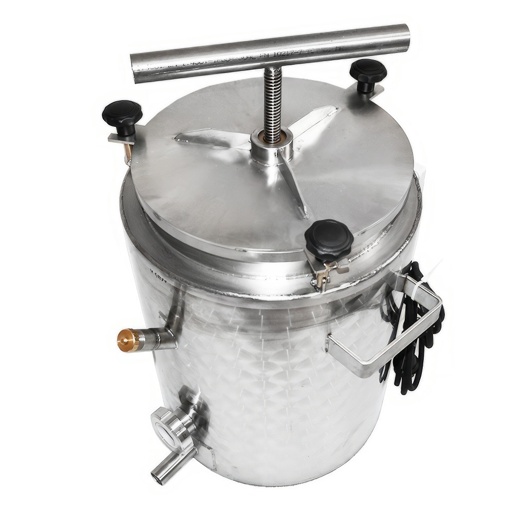 Fondoir à cire avec presse 35l - électrique 230 V