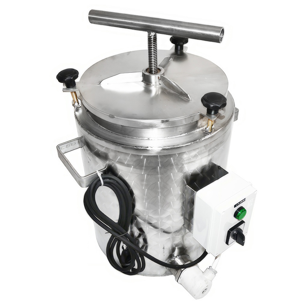 Fondoir à cire avec presse 35l - électrique 230 V