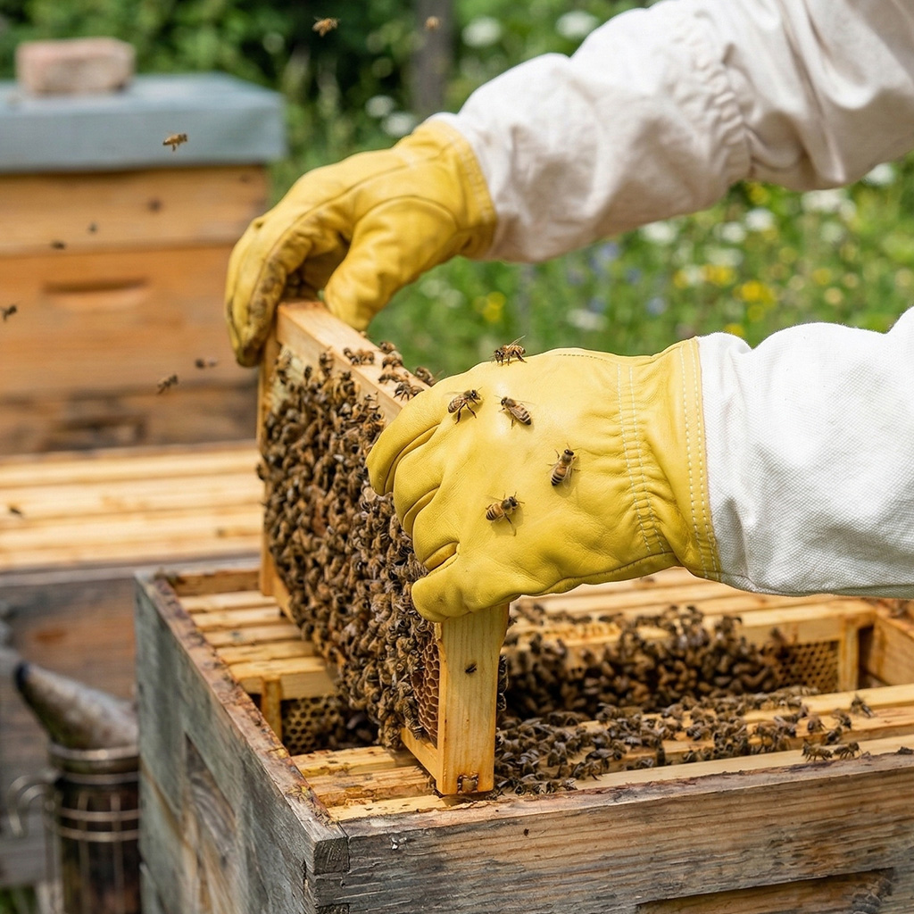 Gants d'apiculture - imprégnés - taille : S-XXL