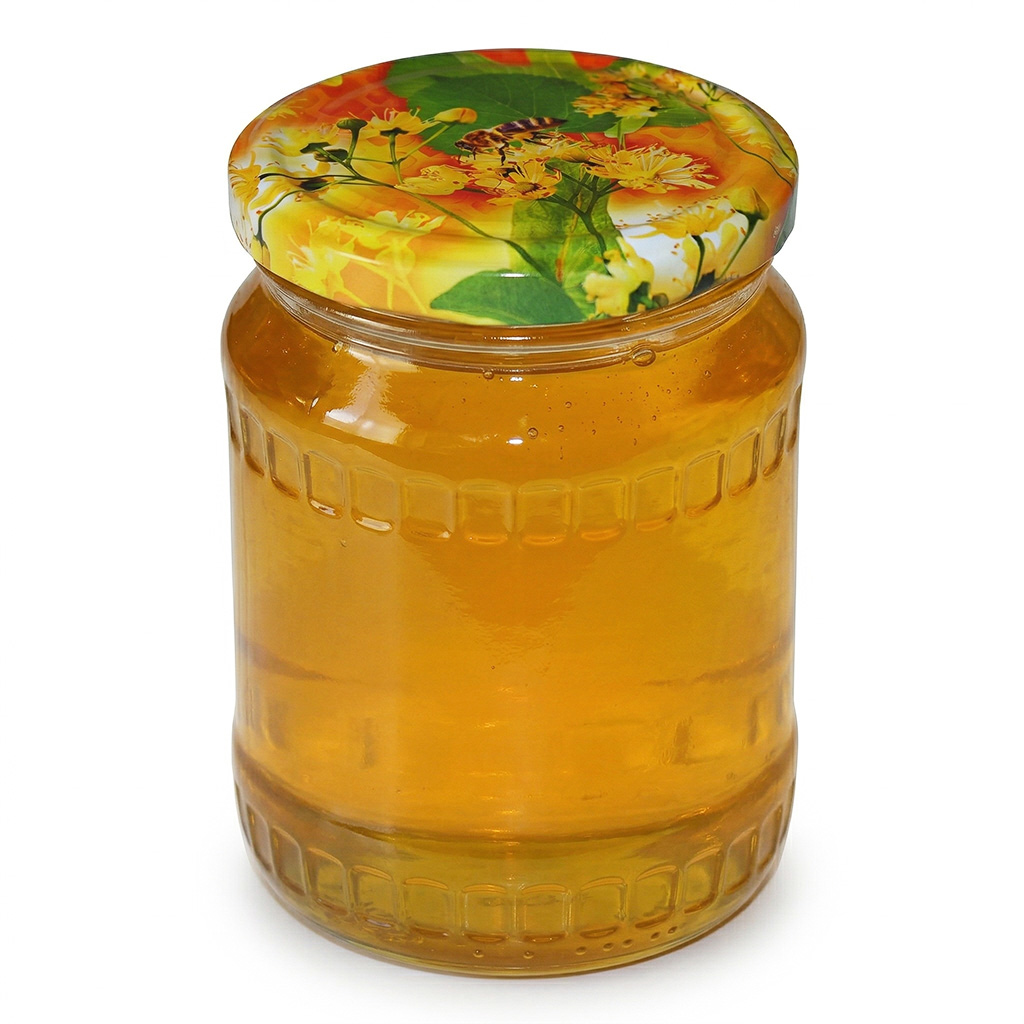 Couvercle pour bocal TO 82 - abeille sur tilleul - HO9