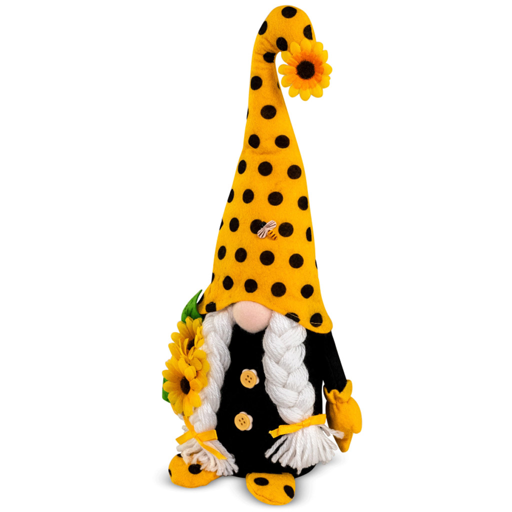 Nain abeille en peluche 38 cm – BienoSpass avec nattes