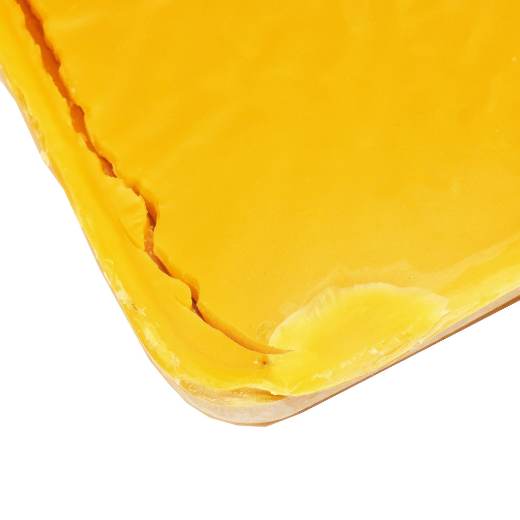 Cire d'abeille brute en bloc - 1 kg - pour la fabrication de bougies
