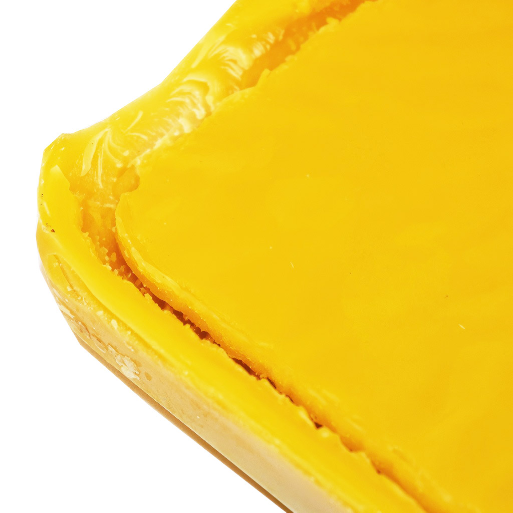 Cire d'abeille brute en bloc - 1 kg - pour la fabrication de bougies