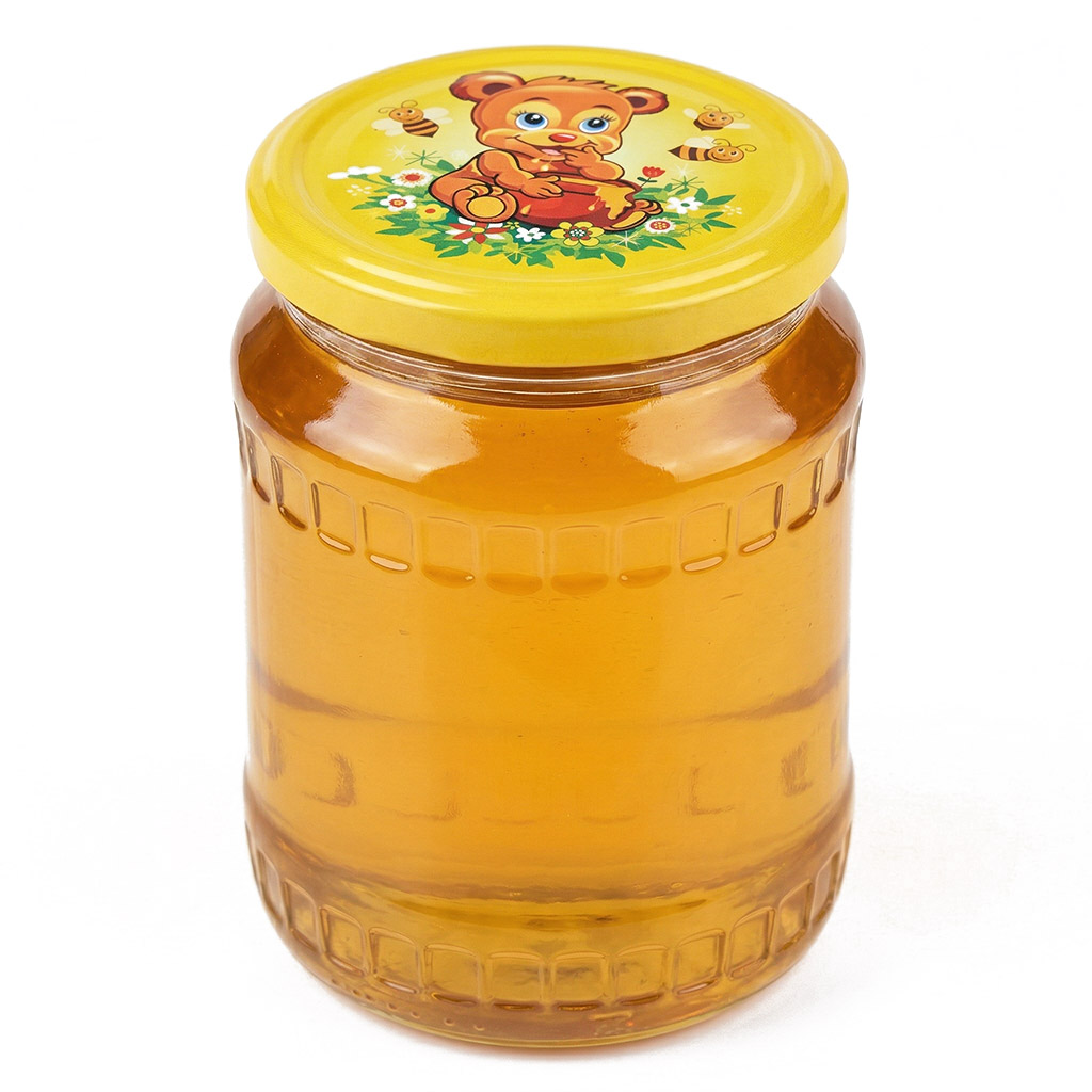 Couvercle pour pot TO 82 - Ourson peint - HO7
