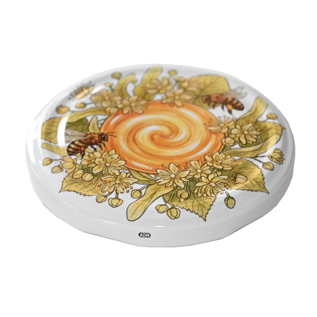 Couvercle pour pot TO 82 - Abeilles, tilleul et miel 700 pcs - carton complet - HOJ1