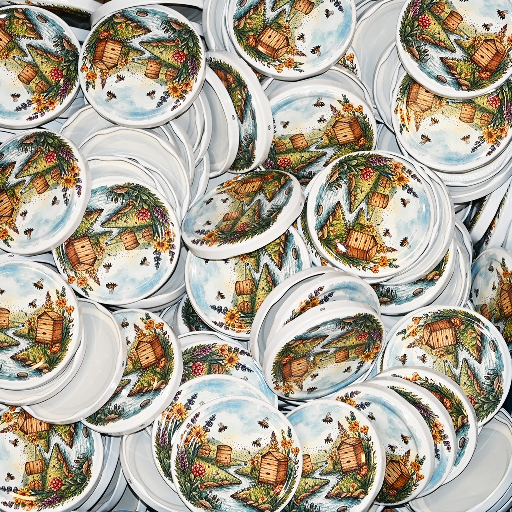 Couvercle pour pot TO 82 - Ruches au bord du ruisseau 700 pcs - carton complet - HOJ2