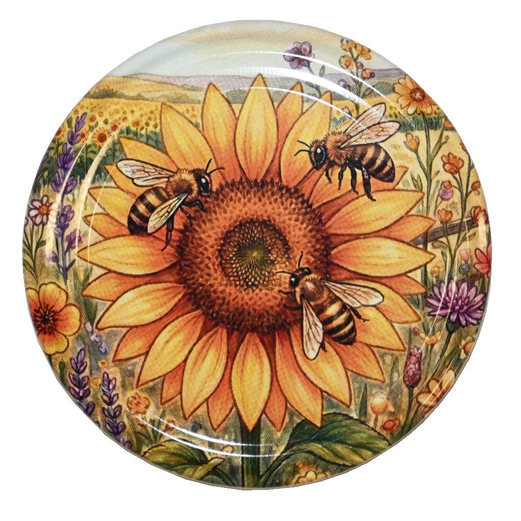 Couvercle pour pot TO 82 - Tournesol peint 700 pcs - carton complet - HOJ4