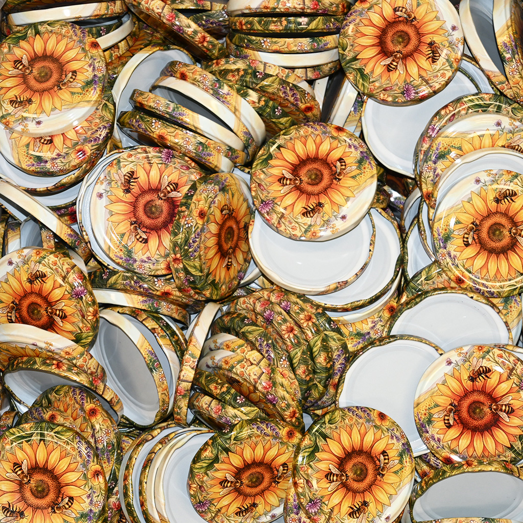 Couvercle pour pot TO 82 - Tournesol peint 700 pcs - carton complet - HOJ4
